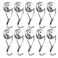 E BAVITE Magnetic Hooks80LB Magnet Hooks Heavy Duty with Swivel Swing 10 Pack Strong Neodymium Magnetic Hook for Cruise Cabins Refrigerator Hanging Garage Workshop Office and Kitchen Silver