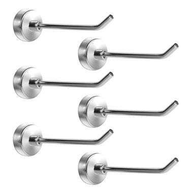 Dlilise Magnetic Hooks 15 lb Heavy Duty Magnets Hook 3 Inch Long Magnetic Cruise Hook for Hanging Large Metal Magnetic Hooks for CabinsGrillFridgeRefrigeratorWhiteboardKitchenCoatWallDoor