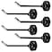 XIHIRCD 6pcs Magnetic Hooks 17lb 3 Inch Long Mini Neodymium Iron Boron Cruise Hooks Magnet Hangers for Office Bathroom Cruise Ship Garage Towel Grill Kitchen Refrigerator Workplace Black