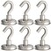 GREATMAG Magnetic Hooks Heavy Duty 110 lbs Strong Magnet Hooks for Hanging Magnet with Hook for Cruise Refrigerator Pack of 6
