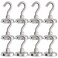 GREATMAG Magnetic Hooks Heavy Duty 110 lbs Strong Hooks for Hanging Magnets with Hook for Cruise Cabins Grill Fridge Pack of 12