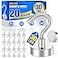 Grtard 20 Pack Magnetic Hooks Heavy Duty 30LBS Strong Magnet Hooks Heavy Duty Magnetic Hooks for Cruise Cabins Neodymium Magnets with Hook for Hanging Outdoor Kitchen Workplace Garage