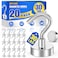 Grtard 20 Pack Magnetic Hooks Heavy Duty 30LBS Strong Magnet Hooks Heavy Duty Magnetic Hooks for Cruise Cabins Neodymium Magnets with Hook for Hanging Outdoor Kitchen Workplace Garage