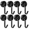 Tohoer Magnetic Hooks Neodymium Magnets Hook Heavy Duty 30LBS with Rust Proof for Fridge Refrigerator Oven Grill BBQ Key Tools Holder Utensil Kitchen Outdoor Magnet for Hanging Wreaths