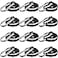 E BAVITE Carabiner Magnetic Hooks 110LBS Strong Black Magnetic Hooks Heavy Duty with Swivel Carabiner Hook Great for Hanging for Cruise Garage Kitchen Refrigerator Locker 12Pack