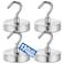 LOVIMAG Magnetic Hooks Heavy Duty 130 lb Strong Magnetic Hooks for Cruise Cabins Strong Magnets with Hooks for Hanging Toolbox Cruise Ship Essentials Locker Office and Kitchen Etc 4 Pack