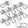 FINDMAG 10 Pack Strong Neodymium Magnetic Hooks Heavy Duty with Swivel Carabiner 70LBS Magnet Hooks for Hanging Magnet with Hook for Kitchen Home Warehouse School