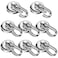FINDMAG 8 Pack 100LBS Neodymium Magnet Hooks with Swivel Carabiner Strong Heavy Duty Magnetic Hooks for Hanging Kitchen Office Warehouse School