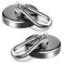 FINDMAG Magnetic Hooks 170LBS Heavy Duty Magnet with Carabiner Hook Strong Magnetic Hooks for Hanging for Home Cruise Ship Office Locker Workplace Refrigerator or Travel 2 Pack