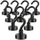 DIYMAG Magnetic Hooks 30Lbs Facilitate Hook Neodymium Magnet Hooks with Nickel Coating for CruiseKitchen Home Workplace Office and Garage etc 10 Packs Black