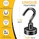 DIYMAG Magnetic Hooks 30Lbs Facilitate Hook Neodymium Magnet Hooks with Nickel Coating for CruiseKitchen Home Workplace Office and Garage etc 10 Packs Black