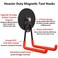 ULIBERMAGNET Magnetic HooksHeavy Duty Magnet HookLarge Manget with Hooks for HoseJig SawCircular SawWorkshop Organization2 Pack Tool Hooks for Hammer DrillGarden Tool346inchOrange