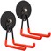 ULIBERMAGNET Magnetic HooksHeavy Duty Magnet HookLarge Manget with Hooks for HoseJig SawCircular SawWorkshop Organization2 Pack Tool Hooks for Hammer DrillGarden Tool346inchOrange