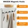 MIKEDE Magnetic Hooks 50Lbs Strong Neodymium Black Magnet Hook for Hanging Heavy Duty Magnetic Hooks Classroom Must Have Magnet with Hooks for Home Kitchen Workplace School Pack of 10