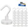 MIKEDE Medal Holders 30LBS Magnetic Hooks 28PCS Display Hanger Heavy Duty Magnet Hook Strong Neodymium