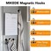 MIKEDE Black Magnetic Hooks Heavy Duty 170LB Strong Neodymium Magnets for Refrigerator Magnetic Hooks with Epoxy Coating for Hanging Magnets with Hooks for Cruise Home Workplace 10 Pack
