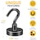 DIYMAG Black Magnetic Hooks 85 LB Heavy Duty Strong Magnet with Hook Rare Earth Neodymium Magnets for Hanging Magnetics Hanger for Curtain Home Kitchen Workplace 20 Packs