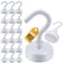 DIYMAG Magnetic Hooks 30Lbs Strong Heavy Duty Cruise Magnet SHook for Classroom Fridge Hanging Cabins Grill Kitchen Garage Workplace and Office Etc 20 PackWhite