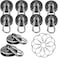 MIKEDE Magnetic Hooks Heavy Duty 110LBS Strong Neodymium Magnets with Swivel Carabiner Hook Black Magnetic Hangers Magnet Hooks for Locker Home Cruise Cabin Office 10 Pack