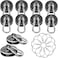 MIKEDE Magnetic Hooks Heavy Duty 110LBS Strong Neodymium Magnets with Swivel Carabiner Hook Black Magnetic Hangers Magnet Hooks for Locker Home Cruise Cabin Office 10 Pack