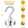 DIYMAG Magnetic Hooks 50 LB Heavy Duty Magnet with Hook20 Packs Strong Rare Earth Neodymium Magnets for Hanging Magnetics Hanger for Curtain Home Kitchen Workplace