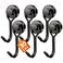 FINDMAG Magnetic Hooks 30lbs Magnet Hook 2026 Cruise Ship Essentials Strong Refrigerator Hook for Hanging Heavy Duty Magnetic Hooks for Cruise Cabins Locker Kitchen Classroom Grill 6 Pack Black