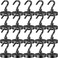 DIYMAG Black Magnetic Hooks 120 LB Heavy Duty Strong Magnet with Hook Rare Earth Neodymium Magnets for Hanging Magnetics Hanger for Curtain Home Kitchen Workplace 20 Packs