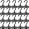 DIYMAG Black Magnetic Hooks 120 LB Heavy Duty Strong Magnet with Hook Rare Earth Neodymium Magnets for Hanging Magnetics Hanger for Curtain Home Kitchen Workplace 20 Packs