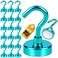 DIYMAG Magnetic Hooks 30Lbs Strong Heavy Duty Cruise Magnet SHooks for Classroom Fridge Hanging Cabins Grill Kitchen Garage Workplace and Office Etc 20 PackGreen