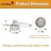 Ant Mag Magnets Hooks Heavy Duty with Carabiner 22lbs Strong Magnets Great Hanging for Refrigerator Cruise Cabin Grill Wreath Kitchen Office 10 Pack