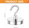 DIYMAG 6 Packs Magnetic Hooks170 Lb Heavy Duty Neodymium Magnets for Refrigerator Strong Cruise Ship Essentials Hook for Hanging Magnetics Hanger for Grill
