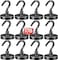 DIYMAG Black Magnetic Hooks 170 LB Heavy Duty Strong Magnets with Hooks Rare Earth Neodymium Fridge Magnet for Grill Hanging Cruise Cabins Ship Essentials 12 Packs