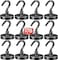 DIYMAG Black Magnetic Hooks 170 LB Heavy Duty Strong Magnets with Hooks Rare Earth Neodymium Fridge Magnet for Grill Hanging Cruise Cabins Ship Essentials 12 Packs