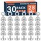 FINDMAG Magnetic Hooks N52 Grade Magnets Heavy Duty with Hook Sheep Eye Magnetic Hooks for Cruise Locker Accessories Office School 28 lbs Pack of 30