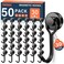 FINDMAG 50 Pack Magnetic Hooks 30lbs Magnetic Hooks Heavy Duty for Cruise Strong Magnet Hooks for Fridge Neodymium Magnets with Hooks for Kitchen Grill Home Garage Toolbox Black