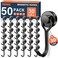FINDMAG 50 Pack Magnetic Hooks 30lbs Magnetic Hooks Heavy Duty for Cruise Strong Magnet Hooks for Fridge Neodymium Magnets with Hooks for Kitchen Grill Home Garage Toolbox Black