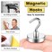 VNDUEEY Magnetic Hooks 80LBS Heavy Duty Magnetic Hooks for Cruise Cabins Metal Hooks for Cruise Ship Walls Refrigerator Classroom Grills Extra Strong Cruise Magnet Hooks for Hanging 10 Pack Silver