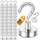 DIYMAG Magnetic Hooks 30Lbs Strong Heavy Duty Cruise Magnet SHooks for Classroom Fridge Hanging Cabins Grill Kitchen Garage Workplace and Office Etc 200 PackSilverScrew in Hook