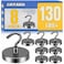 Grtard 130LBS Magnetic Hooks 8 Pack Strong Magnetic Hooks for Cruise Cabins Magnet Hooks Heavy Duty for Fridge Magnets with Hook for Hanging Grill Garage Cruise Ship Essentials Black