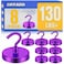 Grtard 130LBS Magnetic Hooks 8 Pack Strong Magnetic Hooks for Cruise Cabins Magnet Hooks Heavy Duty for Fridge Magnets with Hook for Hanging Grill Garage Cruise Ship Essentials Purple