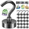 Mukfirm 40 Pack Magnetic Hooks for 2026 Cruise Cabins Beach Vacation 30lbs Heavy Duty Magnet with Hook Metal Magnetic Hooks for Kitchen Fridge Grills Hanging Magnet Hooks for Classroom Locker Utensil