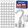 Junarter Magnetic Hooks60 Pack Magnetic Hooks for Cruise Cabins 25lbs Magnet Hooks Strong Magnetic Hook Heavy Duty Magnets with Hooks Metal Magnetic Hook for Hanging Refrigerator Grill