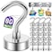Mukfirm 80 Pack Magnetic Hooks for 2026 Cruise Cabins Beach Vacation 30lbs Heavy Duty Magnet with Hook Metal Magnetic Hooks for Kitchen Fridge Grills Hanging Magnet Hooks for Classroom Locker Utensil