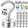 Mukfirm 80 Pack Magnetic Hooks for 2026 Cruise Cabins Beach Vacation 30lbs Heavy Duty Magnet with Hook Metal Magnetic Hooks for Kitchen Fridge Grills Hanging Magnet Hooks for Classroom Locker Utensil