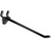 Azar Displays 800076BLK 6Inch Plastic Hook Black 50 Pack