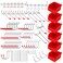 SEDY Ultimate 121Piece Pegboard Hooks Set Pegboard Accessories with Metal Hooks Durable Peg Board Organizer Accessories Pegboard Bins Peg Board Tool Utility Hooks
