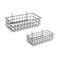 Right Arrange Pegboard Basket Set of 2 Medium Small Size Basket Black Hooks to Any Peg Board Organize Tools Workbench Accessories Garage Storage Wall Organizer Attachments