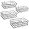 Right Arrange Pegboard Baskets Set of 4 Black Hooks to Any Peg Board Pegboard Accessories Square Style Wire Shelf Baskets Organize Tools Workbench Garage Storage Wall Organizer Attachments