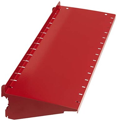Wall Control Shelf 6in Deep Pegboard Shelf Assembly Pegboard and Slotted Tool Board Red