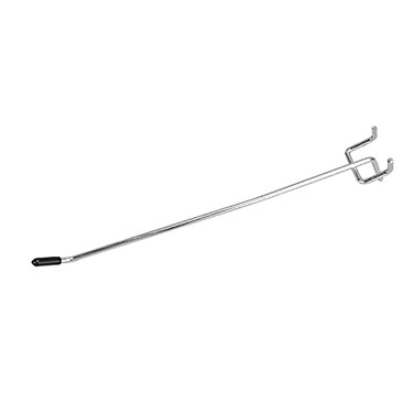 Rawall Pegboard Hooks 6 Inch 50PackSturdy and Durable L Shape Galvanized Metal suitbale for 14 and 18 Pegboard Hooks with Rubber TippedPegboard Hooks for GarageOfficeKitchenStoreSilver